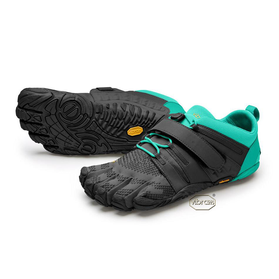 Vibram V-Train 2.0 Women\'s Training Shoes Black / Green | NZ_V90