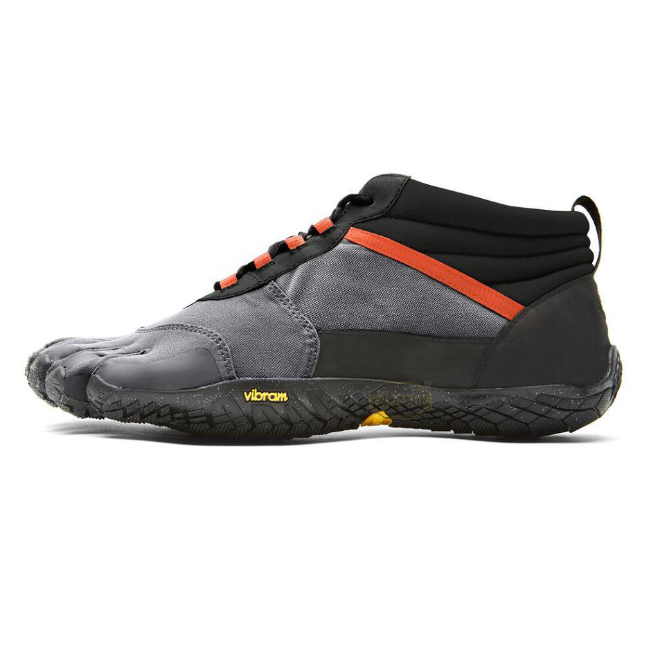 Vibram V-Trek Insulated Men's Casual Shoes Black / Grey / Red | NZ_E21