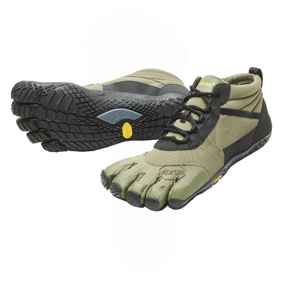 Vibram V-Trek Insulated Men\'s Trail Running Shoes Black | NZ_Y30