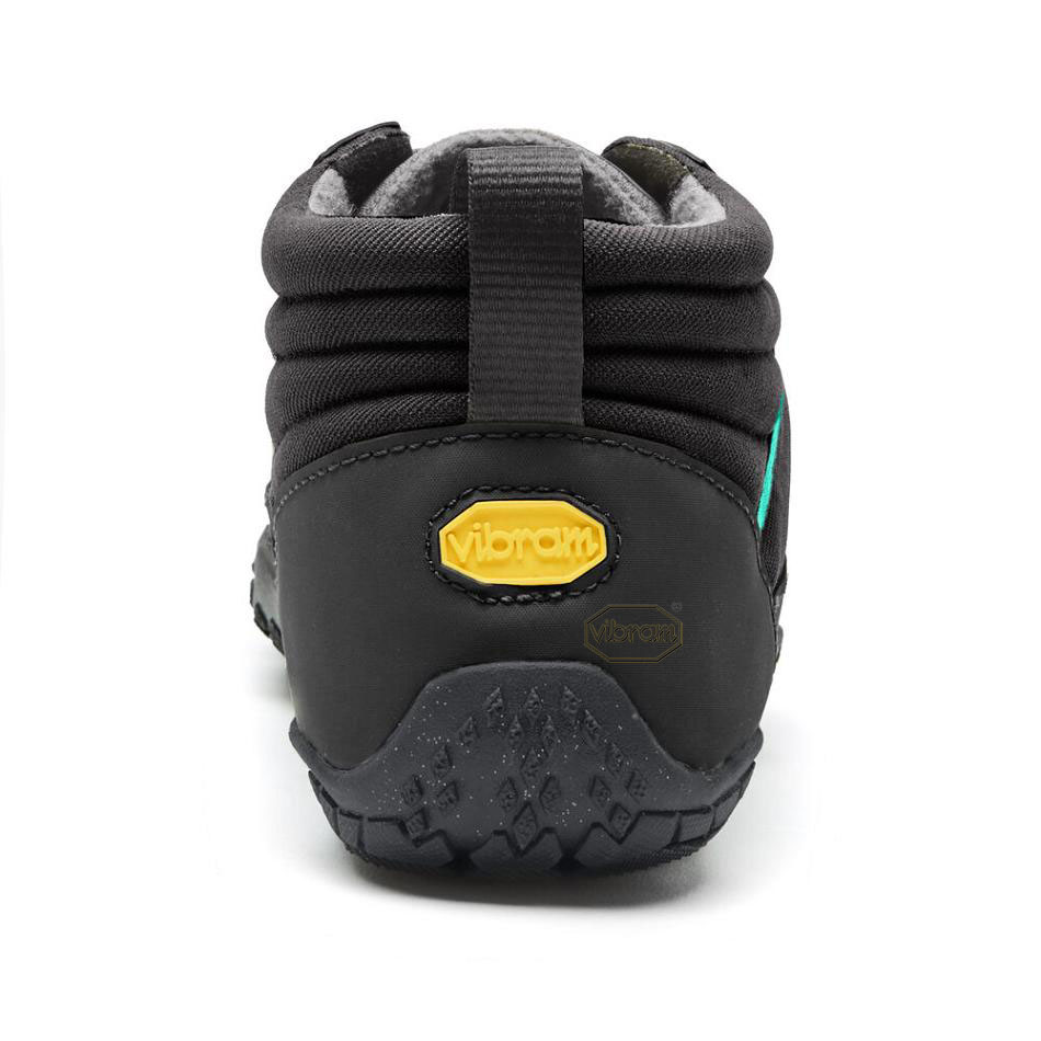 Vibram V-Trek Insulated Women's Hiking Shoes Black / Grey / Green | NZ_Y96