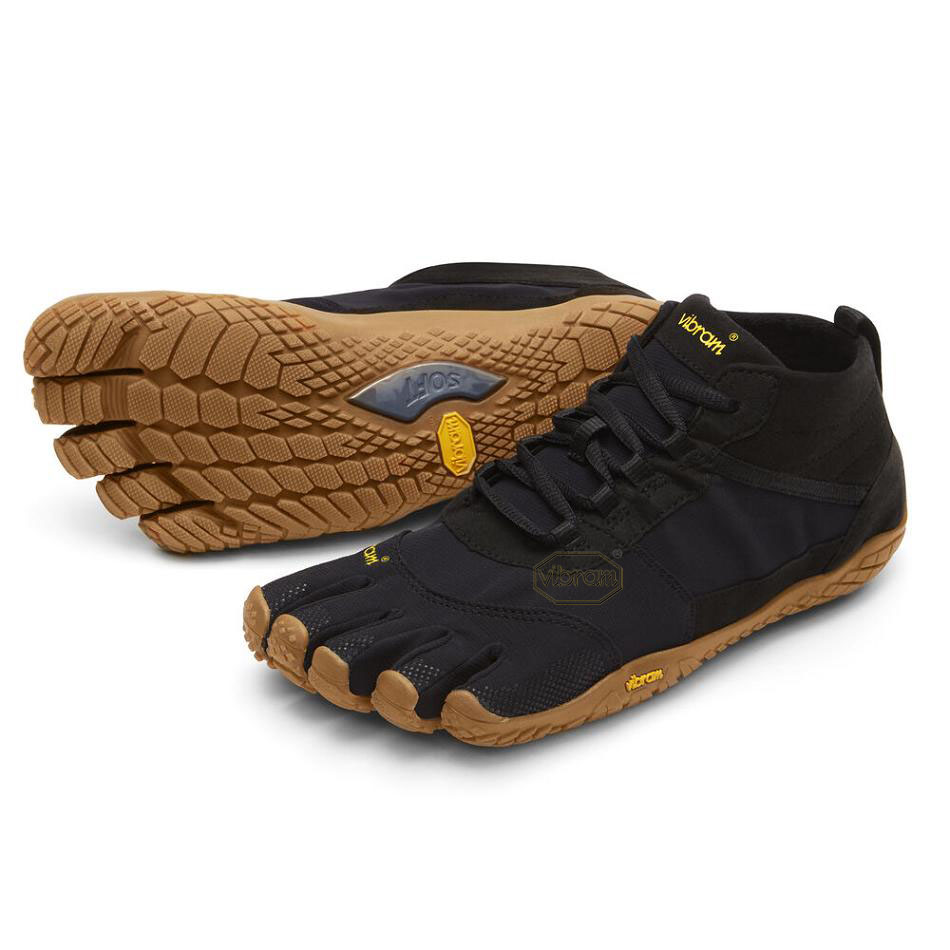 Vibram V-Trek Men\'s Casual Shoes Black | NZ_N92