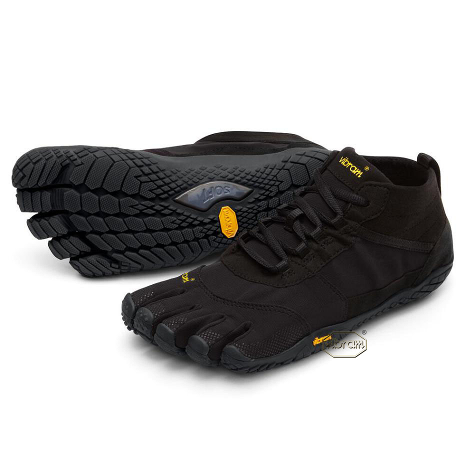 Vibram V-Trek Men\'s Casual Shoes Black | NZ_P98