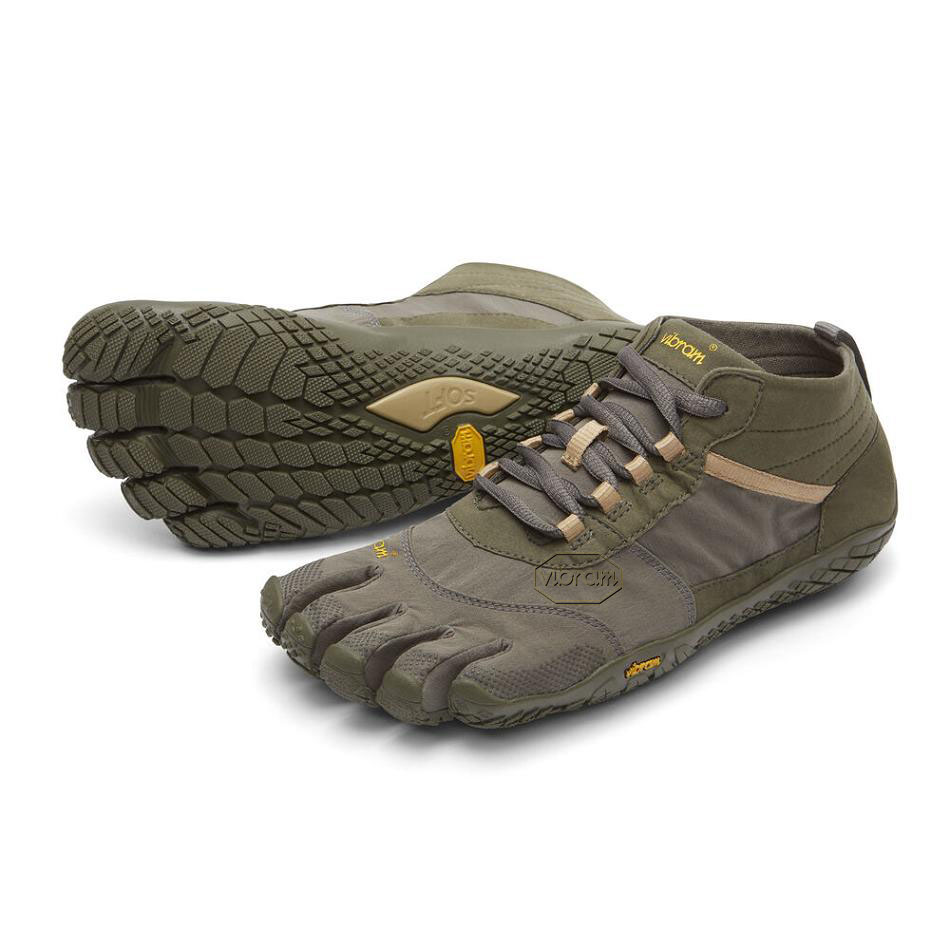 Vibram V-Trek Men\'s Casual Shoes Dark Grey | NZ_P56