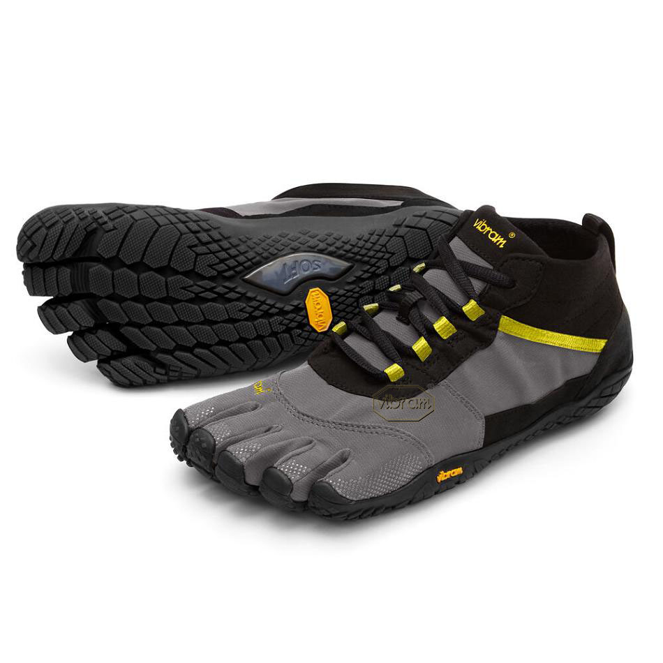 Vibram V-Trek Women\'s Hiking Shoes Black / Grey | NZ_Q97