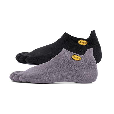 Vibram 5TOE No Show 2 Pack Women's Socks Black / Grey | NZ_N20