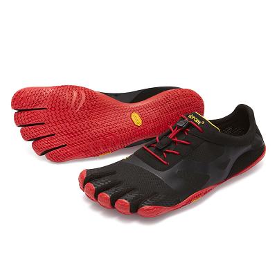 Vibram KSO EVO Men's Training Shoes Black / Red | NZ_L83