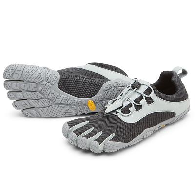 Vibram V-Run Retro Men's Running Shoes Black / Grey | NZ_J15