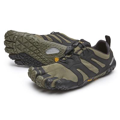 Vibram V-Trail 2.0 Men's Hiking Shoes Dark Green / Black | NZ_K16