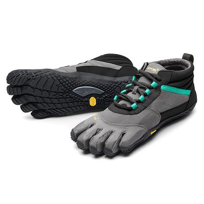 Vibram V-Trek Insulated Women's Hiking Shoes Black / Grey / Green | NZ_Y96